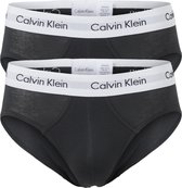 Calvin Klein Hipster Brief (2-pack) - heren heupslips - zwart met witte band -  Maat: XL