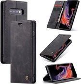 CaseMe - Samsung Galaxy S10 5G hoesje - Wallet Book Case - Magneetsluiting - Zwart