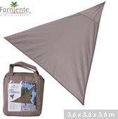 Farniente - Schaduwdoek Driehoek | 3,6 x 3,6 x 3,6 meter | Taupe