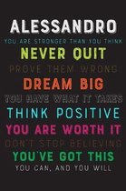 Alessandro You Are Stronger Than You Think Never Quit Prove Them Wrong Dream Big You Have What It Takes Think Positive You Are Worth It Dont Stop Beli