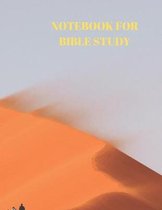 Notebook for Bible Study: 116 Pages Formated for Scripture and Study!
