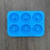 Siliconen Donut Bakvorm / Mal - Zelf donuts maken! - Blauw