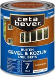 CetaBever Buiten Gevel & Kozijn Snel Beits - Zijdemat - Donker Eiken - 750 ml