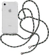 basic hoesjes telefoonhoesje met koord - geschikt voor Apple iPhone SE 2020/ SE 2020 - 7/8 - Groen - Roze - Turquoise - Candy - 1 gratis screenprotector