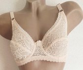 Dames niet voorgevormde beugel BH 75C beige