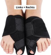 Hallux Valgus Links + Rechts Grote Teencorrectors One Size Fits All | Nachtspalk | Spalk Brace Beschermer | Grote Teencorrector | Corrector voor grote Teen | Linkervoet Rechtervoet | Teenspal