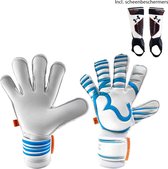 RWLK - Pro Line Blue - Keepershandschoenen - met scheenbeschermers - maat 7 - voetbal keepershandschoenen - keepershandschoen - Goalkeeper handschoen