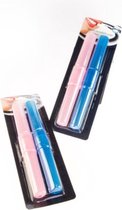 Tandelborstelhouder - Tandenborstelkoker - Tandenborstel - Houder - Koker - 2 stuks - Voor op reis - Reis koker - Beschermer - Opbergdoosje - Roze en Blauw