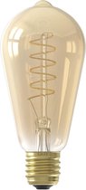 CALEX - LED Lamp - Filament ST64 - E27 Fitting - Dimbaar - 4W - Warm Wit 2100K - Amber - BES LED