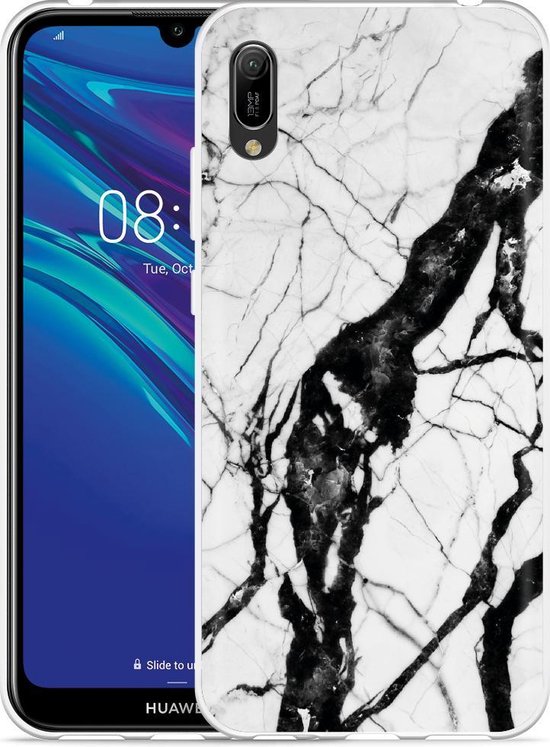 Huawei Y6 2019 Hoesje Marmer Design | bol.com