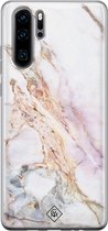 Huawei P30 Pro hoesje siliconen - Parelmoer marmer | Huawei P30 Pro case | multi | TPU backcover transparant