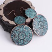 Oorhangers Vintage Blue - Double Round