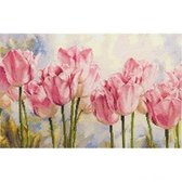Alisa Borduurpakket Roze Tulpen 40x27cm