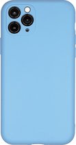 BMAX Siliconen hard casehoesje geschikt voor Apple iPhone 11 Pro / Hard Cover / Beschermhoesje / Telefoonhoesje / Hard case / Telefoonbescherming - Lichtblauw