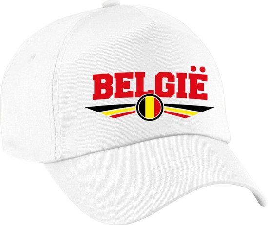Belgie landen thema pet wit / baseball cap volwassenen | bol.com