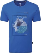 Dare 2B Stringent Grafisch T-Shirt Met Korte Mouwen Voor Heren Marineblauw