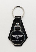 Sleutelhanger - Bentley - Leer - Leather - Metaal - Auto