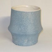 Bloempot / overpot Brynxz, blauw, 16 x Ø 15 cm, waterdicht