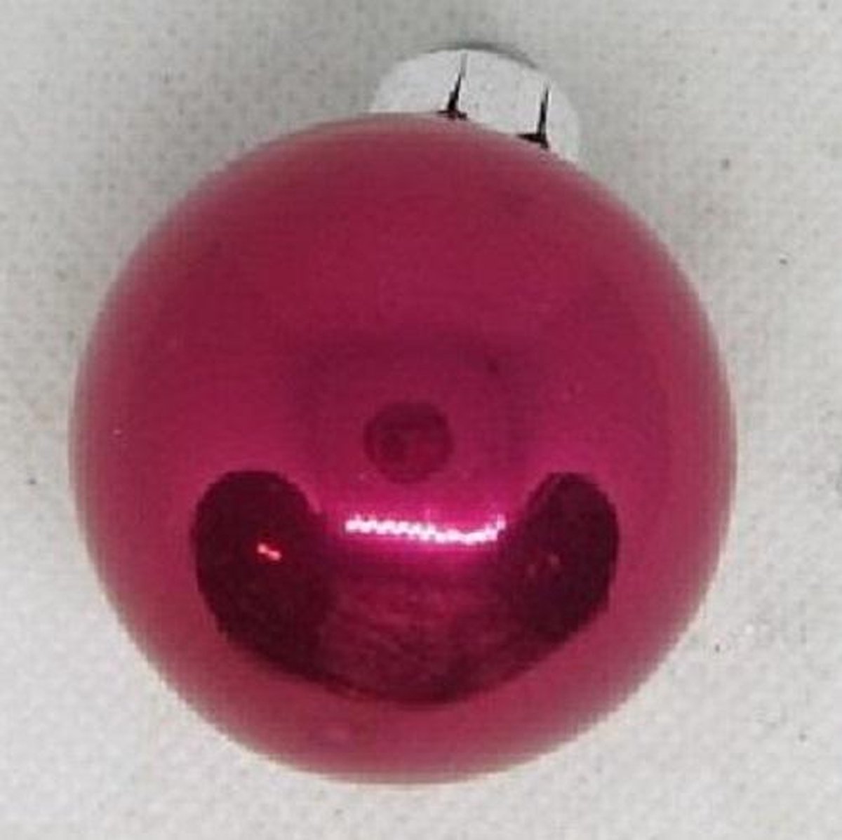 Kerstbal, pink, glans, 22 stuks: Ø 3 cm: Glas