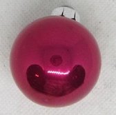 Boule de Noël, rose, brillant, 22 pièces: Ø 3 cm: Glas