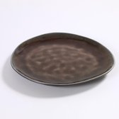 Serax Pure by Pascale Naessens - Dessertbord Ovaal Medium Bord - bruin – 20 x 17 cm