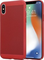 geschikt voor Apple iPhone X / Xs dun design hoesje - rood