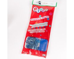 Bingofiches Ø17mm met magneetstok - 100 ronde fiches - Kleur: Blauw