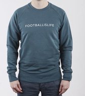Duo Central Football is Life Voetbal Trui - Groenblauw - Maat S