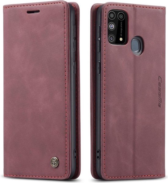 Samsung Galaxy M31 Hoesje - CaseMe Book Case - Bordeaux