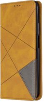 Coverup Geometric Book Case - Geschikt voor Huawei P Smart Pro Hoesje - Bruin