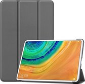 Geschikt voor Huawei MatePad Pro 10.8 Hoesje - Tri-Fold Book Case - Grijs
