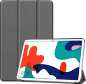Geschikt voor Huawei MatePad 10.4 Hoesje - Tri-Fold Book Case - Grijs