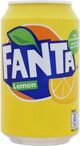 Fanta Ice lemon Blikjes 33cl Tray 24 stuks Frisdrank