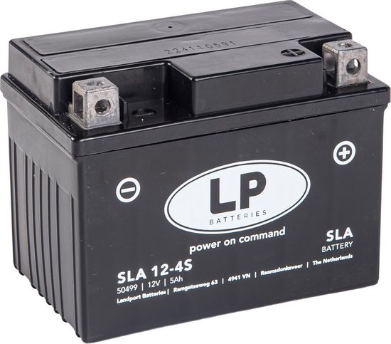 scooteraccu Landport Motor accu SLA 12V 5Ah / Batterij SLA12-4 | bol.com