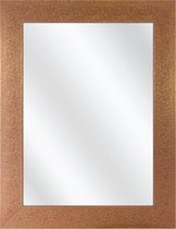 Spiegel met Lijst - Brons - 66 x 66 cm - Sierlijk - Structuur