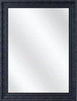 Spiegel met Lijst - Zwart - 32 x 32 cm - Sierlijk - Ornament