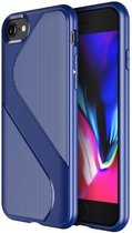 Apple iPhone SE 20202 Hoesje S-Line Hoesje - Blauw