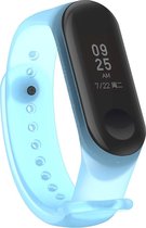 Siliconen Sportbandje - Xiaomi Mi Band 3 & 4 - Jelly Blue