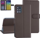 Samsung hoesje voor Galaxy A51 - Bruin - Book Case - Kaarthouder (A515F)