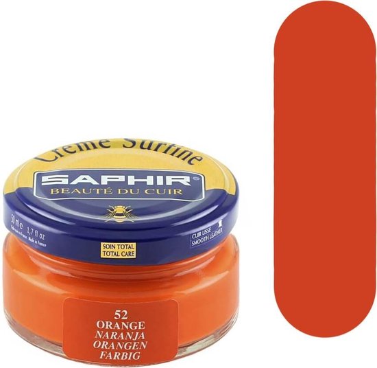 Saphir Creme Surfine (cirage à chaussures) Orange