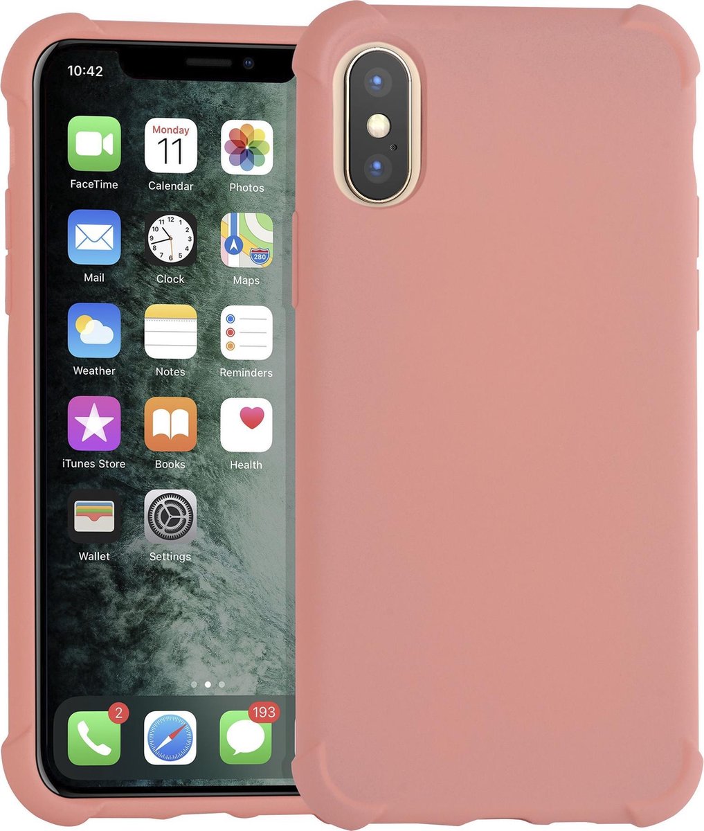 Roze hoesje iPhone Xs Max - Backcover - silicone