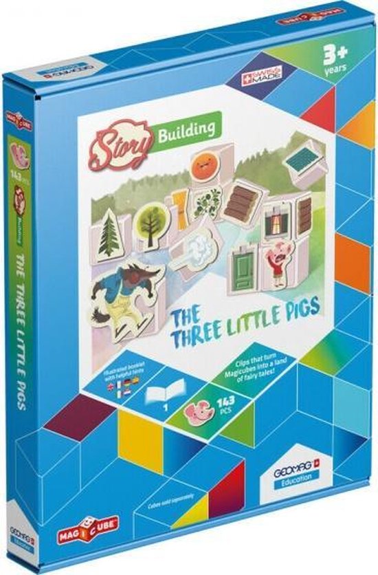 Geomag Magicube Full Color – 16 Bloques Magnéticos De Plástico 100% Reciclado Para Niños Desde 1 Año (4 Colores)