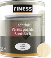 Finess Jachtlack - Extra duurzame, hoogglanzende transparante lak voor hout - Kleurloos - 750ML