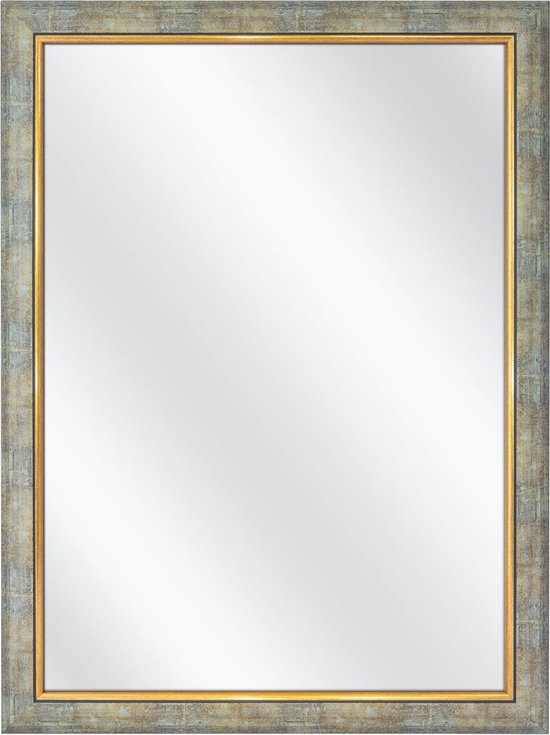 Miroir avec cadre en plastique - Or Argent - 29 x 29 cm | bol.com