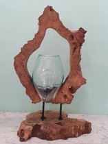 Glas in Hout/Vaas