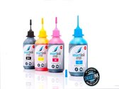 Geschikt inkt Epson 502 T502 502XL navulinkt inktflesjes 4x100 ml Smart Ink Huismerk Epson Expression Home XP5100, XP5105en Epson WorkForce WF2860DWF, WF2865DWF