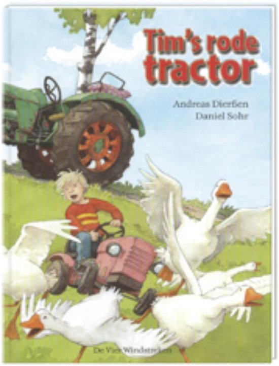 Cover van het boek 'Tims rode tractor'