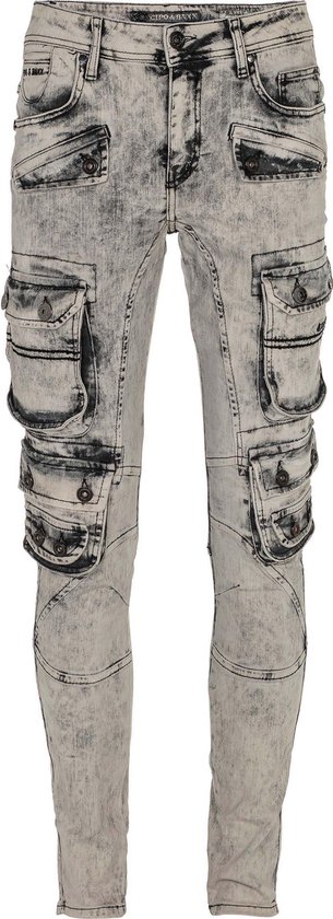 Cipo & Baxx Jeans met dubbele cargozakken