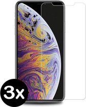 3 x Massuzi iPhone 11 Pro Max & Xs Max - Screenprotector - Tempered glass - Case Friendly - Transparant