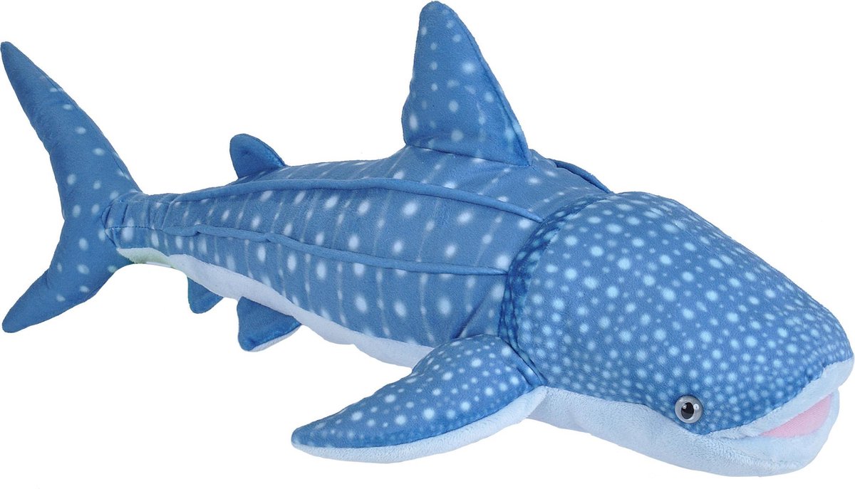 Wild Republic pluche walvishaai knuffel - 65 cm - zachte knuffels - realistische dieren - haaien